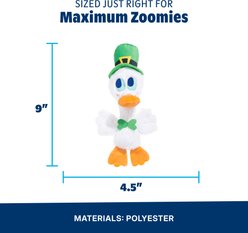 BARK Lucky McDuck Squeaky Plush Dog Toy, Multicolor slide 2 of 4