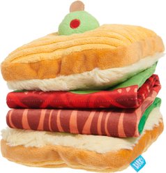 BARK Barkin, Lettuce, & Tomutto Squeaky Plush Dog Toy, Multicolor