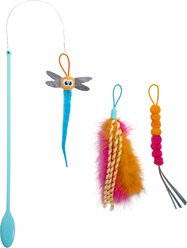 Catstages Dazzle Dangle Wand Interchangeable Attachments Cat Toy
