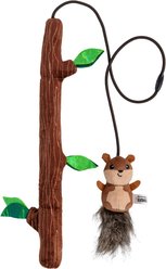 Catstages Wild Woods Squirrel Chase Wand Cat Toy with Catnip