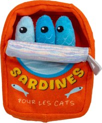 Catstages Silly Sardines Crinkle Pouch Cat Toys with Catnip, 3 count