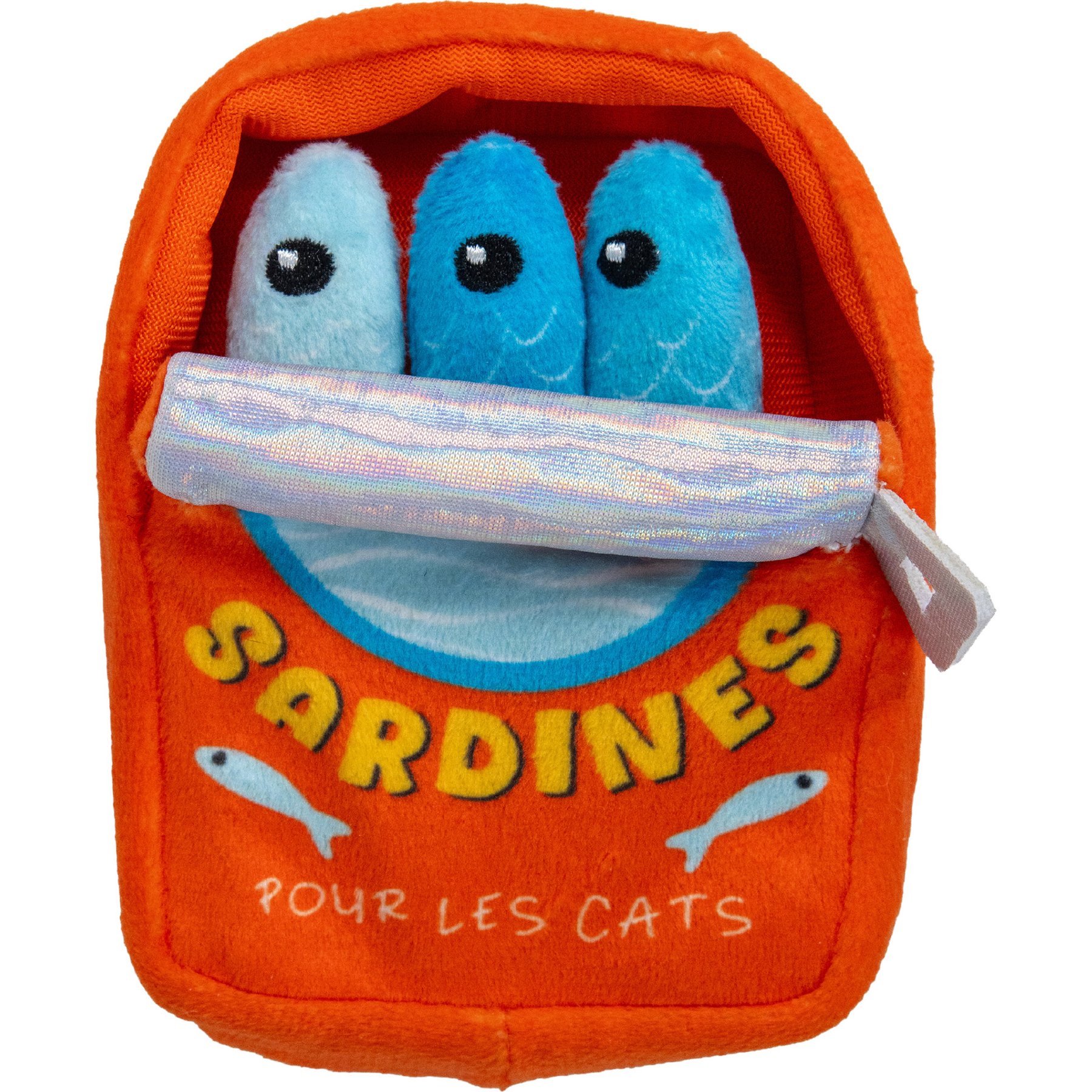 Catstages Silly Sardines Crinkle Pouch Cat Toys with Catnip, 3 count