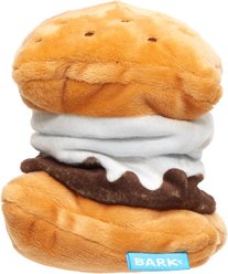 BARK More S'mores Squeaky Plush Dog Toy, Multicolor