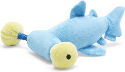 BARK Hammerin' Hank The Shark Squeaky Ropes Tug Dog Toy, Blue