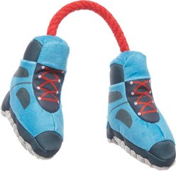 BARK Appalachian Tail Boots Squeaky Ropes Tug Dog Toy, Multicolor, Small