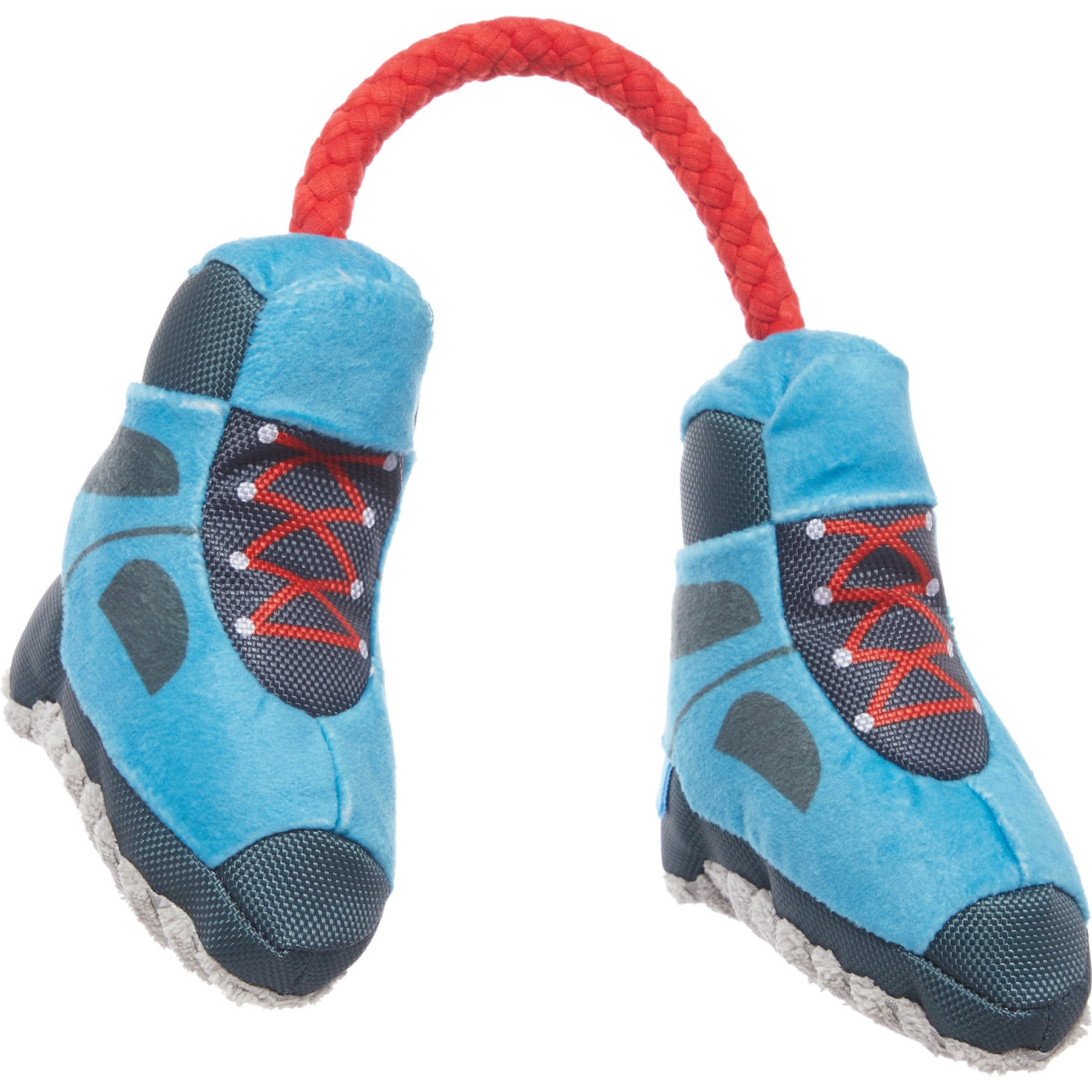 BARK Appalachian Tail Boots Squeaky Ropes Tug Dog Toy, Multicolor, Small