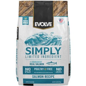 Evolve Simply Adult Limited Ingredient Diet Salmon Recipe Dry Dog Food, 14-lb bag