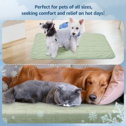 LOOBANI Washable & Breathable Cover Couch Sofa Protect Furniture Cooling Dog Blanket, Green, Small: 30 x 40-in slide 2 of 7