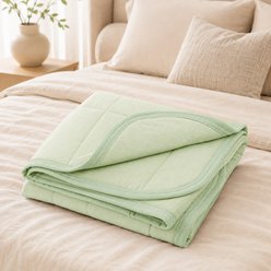 LOOBANI Washable & Breathable Cover Couch Sofa Protect Furniture Cooling Dog Blanket, Green, Large: 60 x 80-in slide 1 of 7