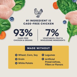 Instinct FreshDried Raw Meals Cage-Free Chicken Recipe Freeze-Dried Cat Food, 25-oz bag