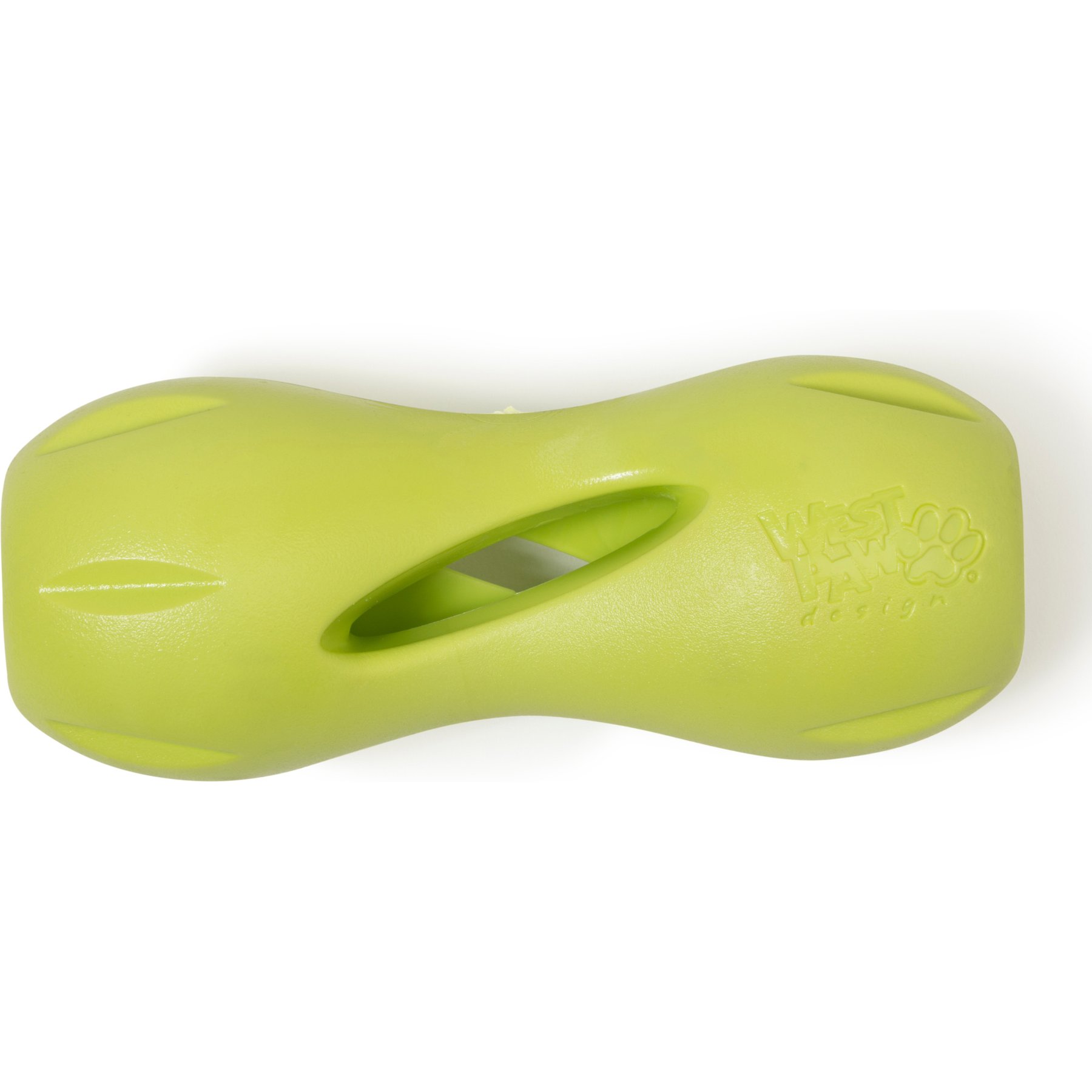 West Paw Qwizl Tough Treat Dispensing Dog Chew Toy, Granny Smith Green, Small