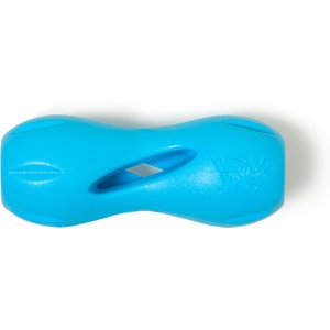 West Paw Qwizl Tough Treat Dispensing Dog Chew Toy, Aqua Blue, Small