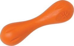 West Paw Zogoflex Hurley Tough Dog Chew Toy, Tangerine, Small slide 1 of 9