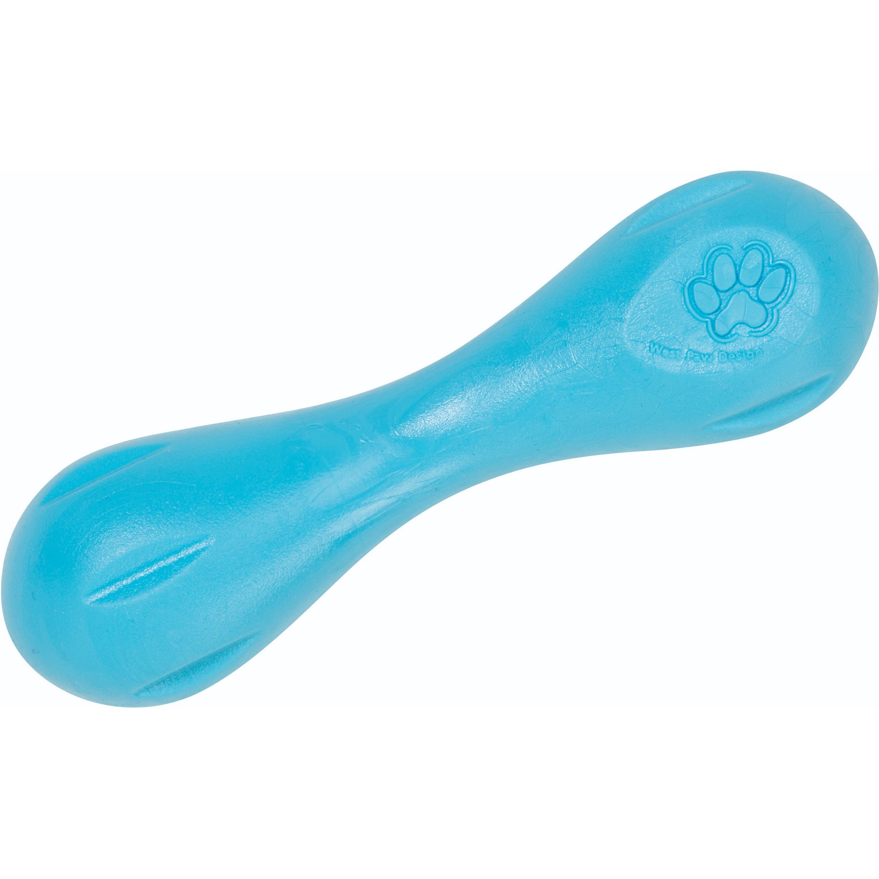 West Paw Zogoflex Hurley Tough Dog Chew Toy, Aqua Blue, Small
