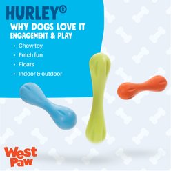 West Paw Zogoflex Hurley Tough Dog Chew Toy, Aqua Blue, Small slide 2 of 8