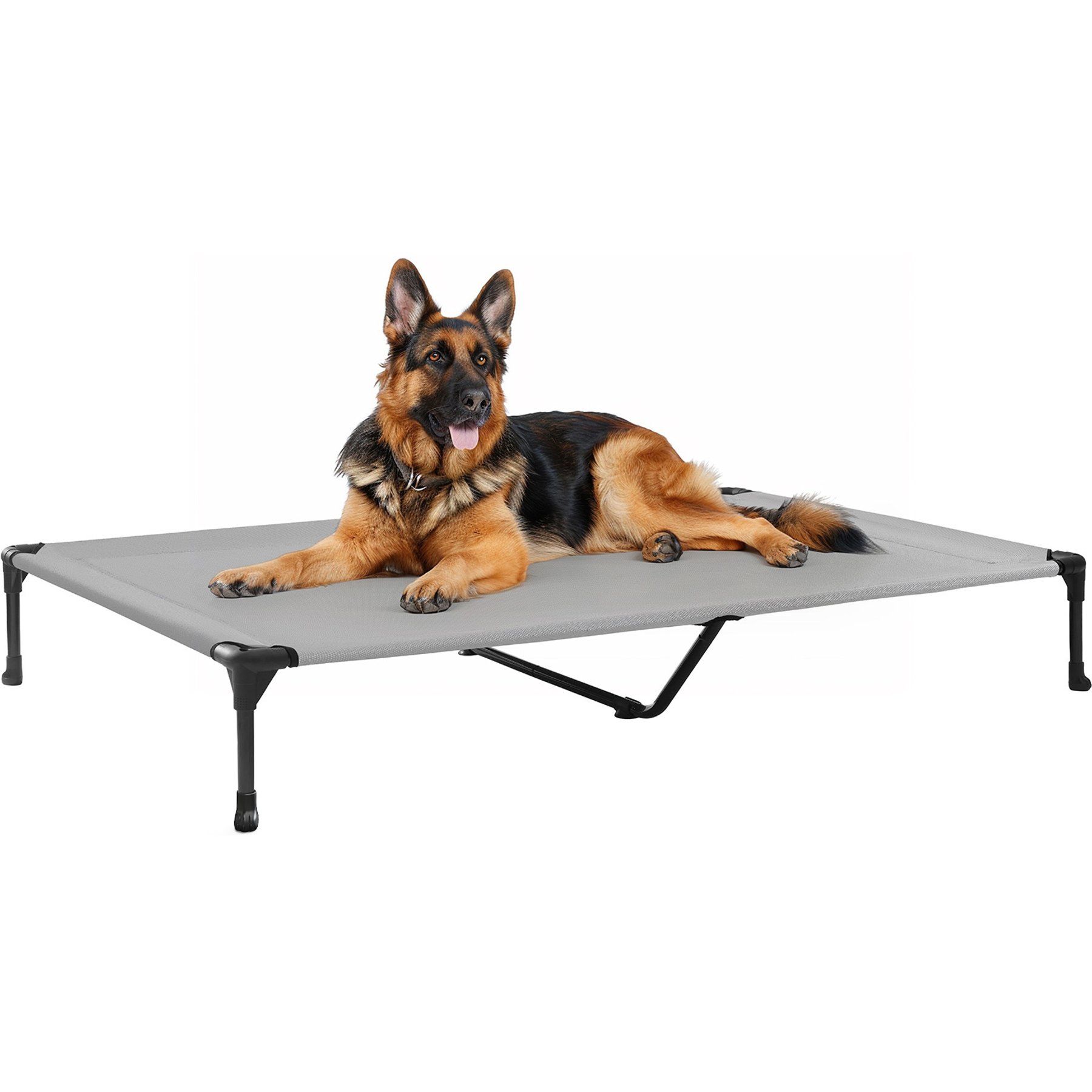 Veehoo Cooling Elevated Dog Bed, Sky Grey, X-Large
