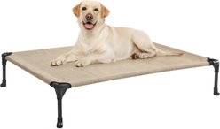Veehoo Cooling Elevated Dog Bed, Beige Coffee, Large