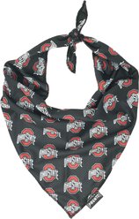 Pronto Petwear NCAA Ohio State Cooling Dog Bandana, Black, Large