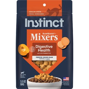 Instinct RawBoost Mixers Grain-Free Digestive Health Recipe Freeze-Dried Cat Food Topper, 5.5-oz bag