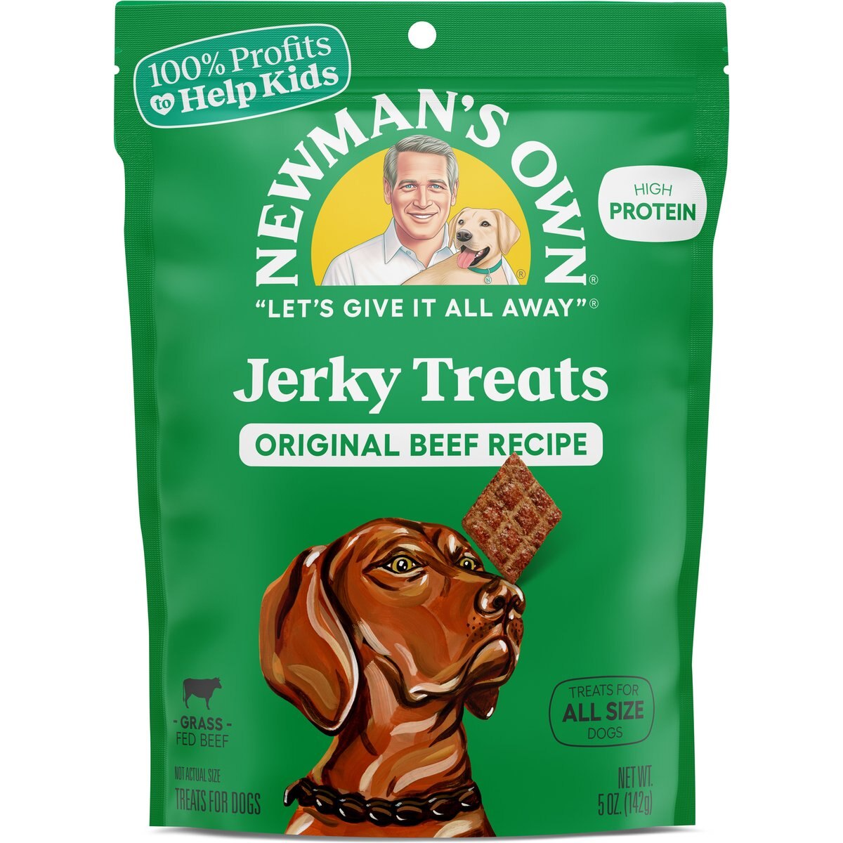 Newman's Own Beef Jerky Original Recipe Dog Treats, 10-oz bundle