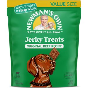 Newman's Own Beef Jerky Original Recipe Dog Treats, 14-oz bag