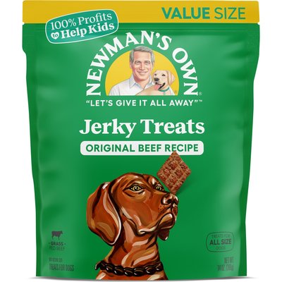 Newman's Own Newman's Own Beef Jerky Original Recipe Dog Treats, 14-oz bag