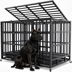 XBRIGH Heavy Duty Indestructible Escape Proof Steel Dog Crate