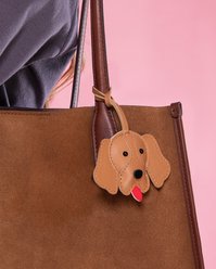 Amanda Blu Golden Retriever Bag Charm Fashion Dog Harness Accessory, Brown slide 2 of 2