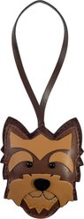 Amanda Blu Yorkie Bag Charm Fashion Dog Harness Accessory, Brown