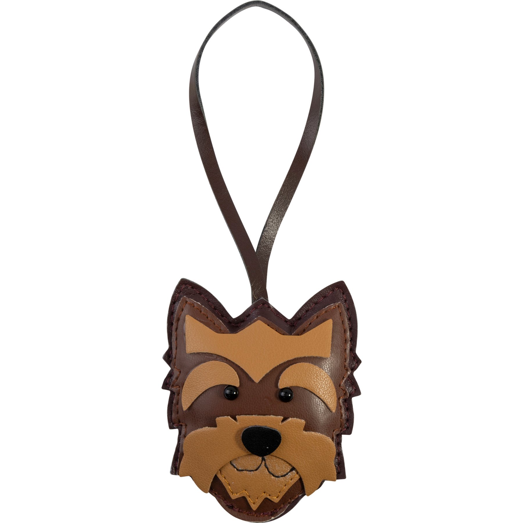 Amanda Blu Yorkie Bag Charm Fashion Dog Harness Accessory, Brown