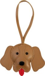 Amanda Blu Golden Retriever Bag Charm Fashion Dog Harness Accessory, Brown slide 1 of 2