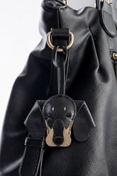 Amanda Blu Dachshund Bag Charm Fashion Dog Harness Accessory, Black slide 2 of 2