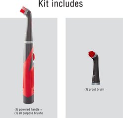 Rubbermaid Power Scrubber with Extra Grout Head, Red slide 2 of 7