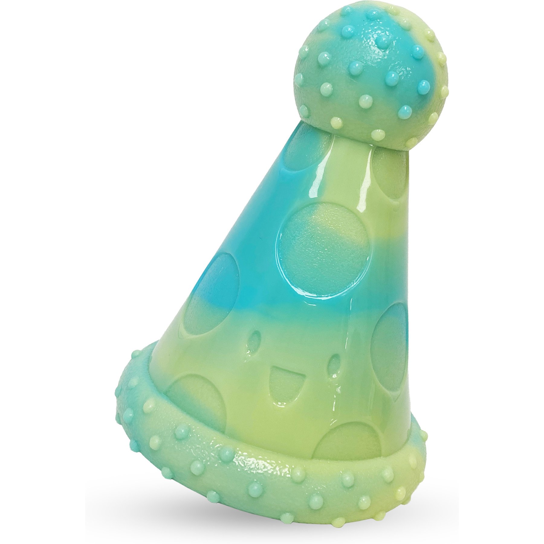 Nylabone Power Party Hat Peanut Butter Tough Chew Treat Dispensing Dog Toy, Large