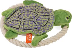 Wild Republic Turtle Squeaky Plush Dog Toy, Green, 9-in slide 2 of 5