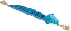 Wild Republic Snake Squeaky Plush Dog Toy, Blue, 22-in slide 1 of 5