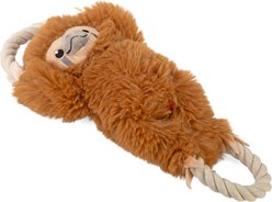 Wild Republic Sloth Squeaky Plush Dog Toy, Orange, 11-in slide 1 of 5