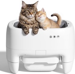WARCAT Open-Top Self-Cleaning Automatic Cat Litter Box with App Control