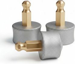 Heusom Replacement Drum Grinders Silent Groom Pro Dog & Cat Nail Grinder, Gray, 3 count