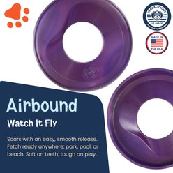 Wagalicious Airbound Flying Disc Dog Toy, Grape slide 2 of 9