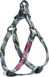 Pawtitas Custom Personalized Reflective Step-In Basic Dog Harness, Camouflage Grey, Small: 15 to 22-in chest