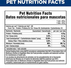 Hill's Prescription Diet c/d Multicare Urinary Care Chicken & Vegetable Stew Wet Cat Food, 2.9-oz, case of 24 slide 2 of 8