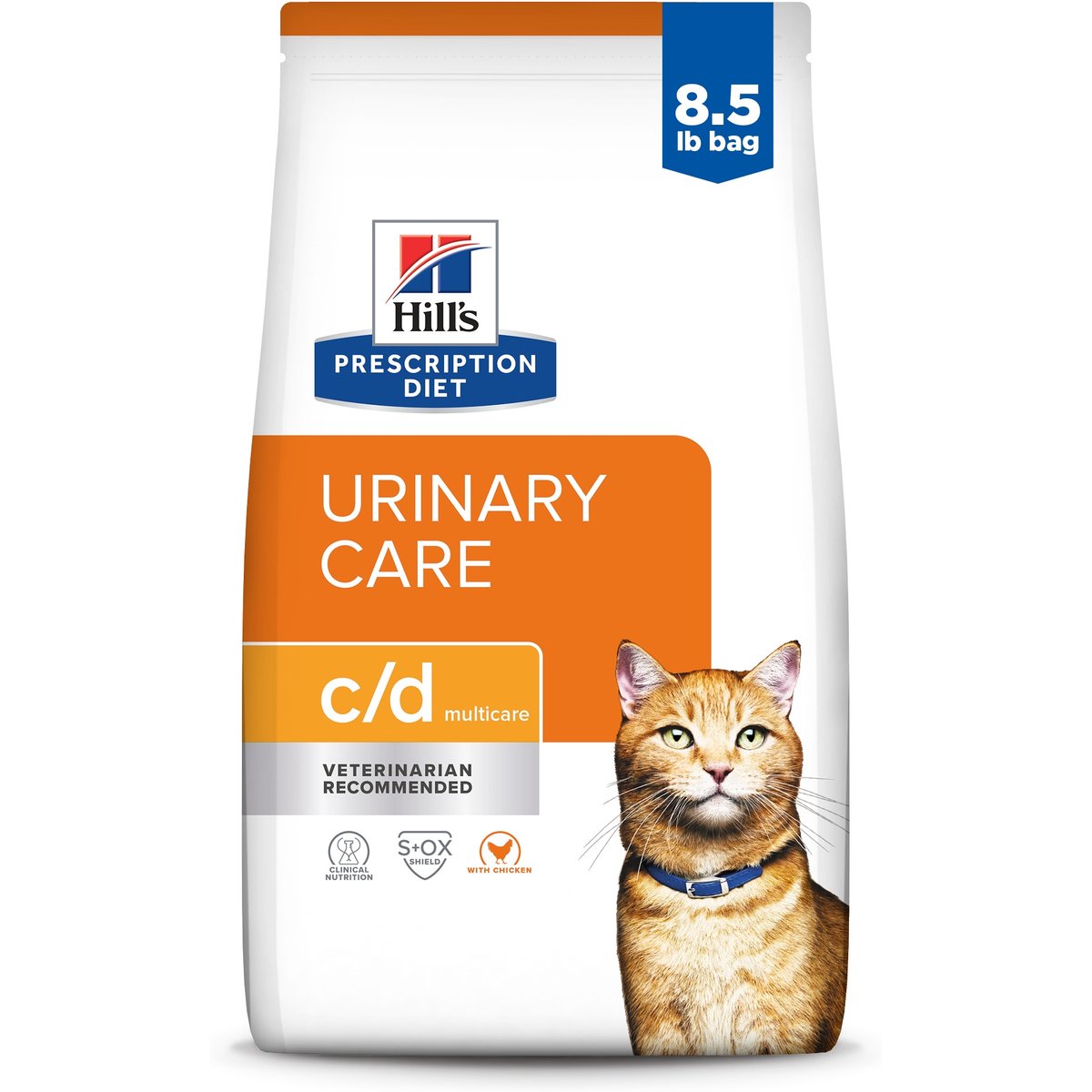 Hill's Prescription Diet c/d Multicare Bladder Health Cat Food, 8.5-lb