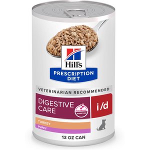 Hill's Prescription Diet i/d Digestive Care with Turkey Minced Wet Puppy Food, 13-oz can, case of 12