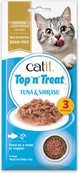 Catit Top N Treat Tuna & Shirasu Flavored Wet Cat Food Topper, 2.11-oz pouch, 3 count