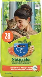 Purina Cat Chow Naturals Original No Artificial Flavors or Preservatives Added Vitamins, Minerals & Nutrients Real Chicken Dry Cat Food, 28-lb bag