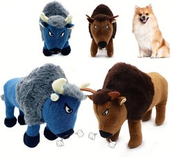 gerhui Plush Dog Toy, Brown/Blue