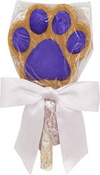 Claudia's Canine Bakery Purple Paw Print Pop Human Grade Peanut Butter Flavored Dog Crunchy Treats, 2.5-oz