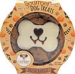 Claudia's Canine Bakery Vampire Human Grade Vanilla Flavored Dog Crunchy Treats, 7-oz tub
