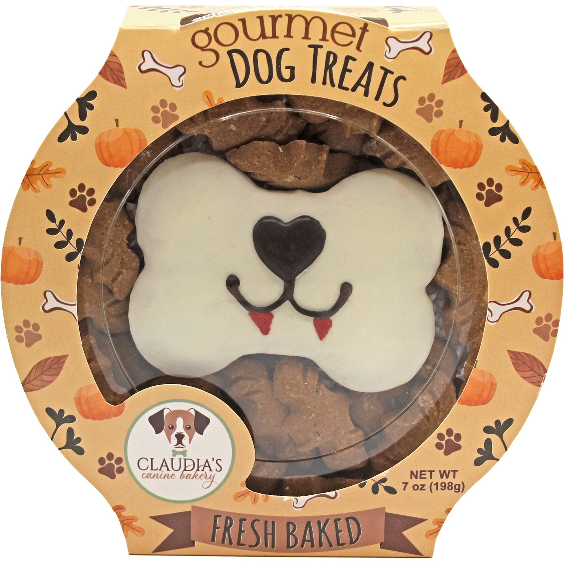 Claudia's Canine Bakery Vampire Human Grade Vanilla Flavored Dog Crunchy Treats, 7-oz tub